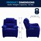 Flash Furniture Kids Recliner, 26" to 39" x 28", Upholstery Color: Blue, Weight Capacity: 90 lb. BT-7985-KID-MIC-BLUE-GG - alternate 8